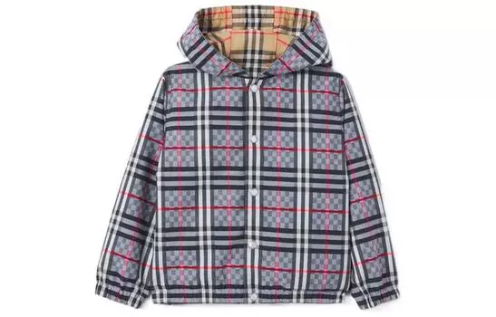 Детская куртка Burberry, цвет LightBlue