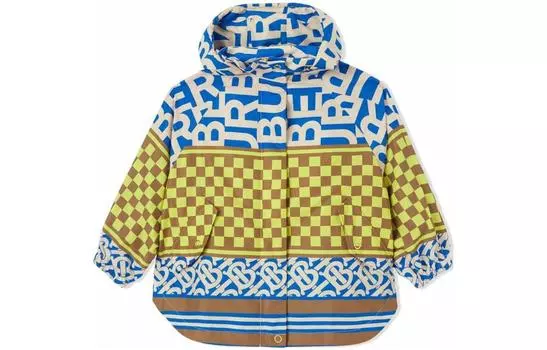 Детская куртка Burberry, цвет Multicolor