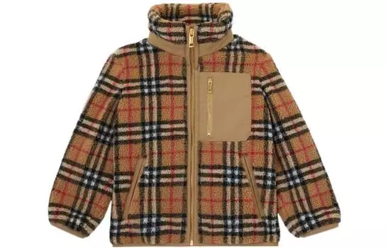 Детская куртка Burberry, цвет Yellow