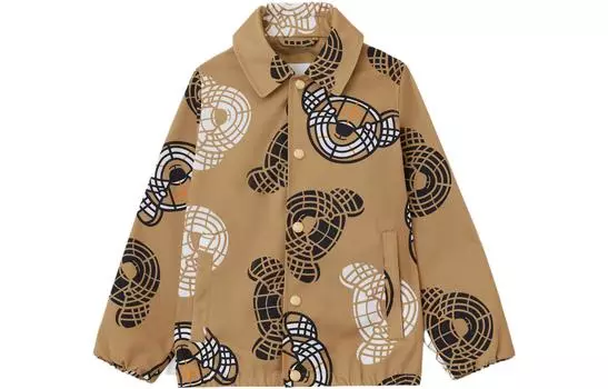 Детская куртка Burberry Kids, цвет Brown
