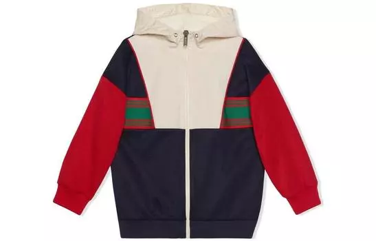 Куртка детская Gucci, черный / белый / красный