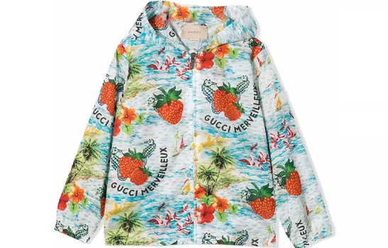 Куртка детская Gucci спринтом, белый