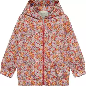 Куртка детская Gucci с капюшоном, многоцветный
