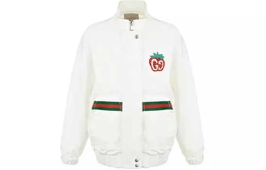 Куртка детская Gucci с логотипом, белый