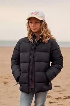 Детская куртка из переработанного материала с животными мотивами Animal, черный