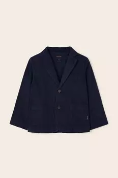 Детская куртка из смесового льна Mayoral, темно-синий