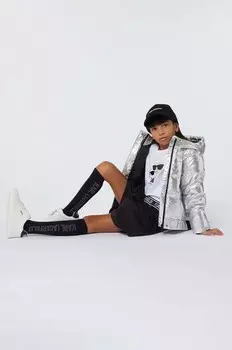 Детская куртка Karl Lagerfeld, серебряный