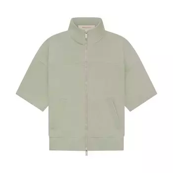 Детская куртка на молнии с короткими рукавами Fear of God Essentials, цвет Морская пена