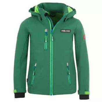 Куртка Trollkids Preikestolen, темно-зеленый/светло-зеленый