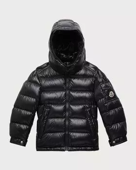 Детская куртка-пуховик Moncler Maya, цвет 999 Black