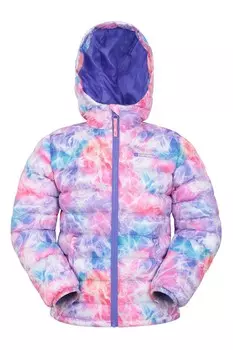 Детская куртка с принтом сезонов, водонепроницаемая Mountain Warehouse, розовый