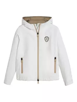 Детская куртка с вышитым логотипом Brunello Cucinelli Brunello Cucinelli Kids, белый