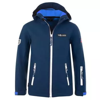 Детская куртка софтшелл Oslofjord темно-синий/белый TROLLKIDS, цвет weiss