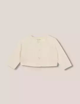 Детская куртка специальной вязки на пуговицах Gocco, серый