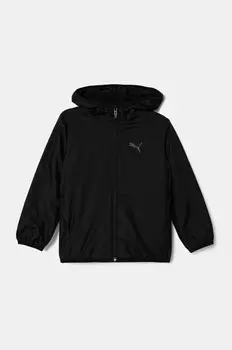 Детская куртка-ветровка Fleece Line Puma, черный