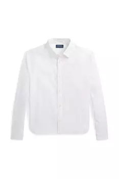 Детская льняная рубашка Polo Ralph Lauren, белый
