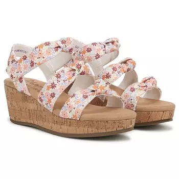 Детская летняя обувь на танкетке Blowfish Malibu для маленьких и больших детей, white floral multi