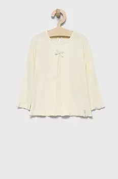 Детская лонгслив United Colors of Benetton, бежевый