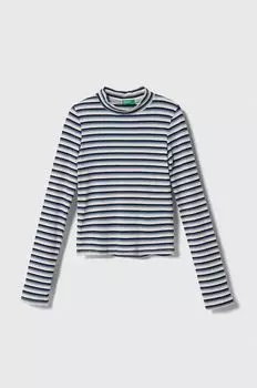 Детская лонгслив United Colors of Benetton, синий
