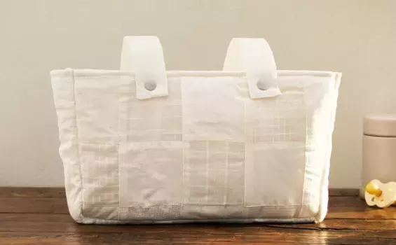 Детская лоскутная сумка Zara Home, белый