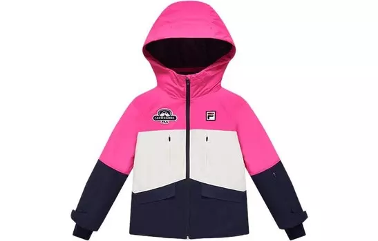 Детская лыжная одежда FILA Kids, цвет Fluorescent red