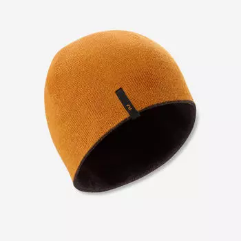 Детская лыжная шапка реверс - черный/бежевый WEDZE, цвет braun