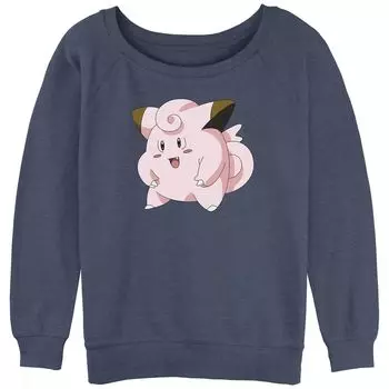 Детская махровая толстовка с напуском и рисунком Pokmon Happy Pink Clefairy Profile Licensed Character