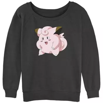 Детская махровая толстовка с напуском и рисунком Pokmon Happy Pink Clefairy Profile Licensed Character