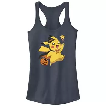 Детская майка-борцовка Pokemon Pikachu с принтом "Сладость или гадость" Licensed Character, цвет indigo