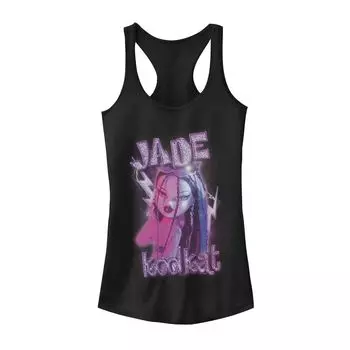 Детская майка Bratz Jade Kool Kat фиолетового оттенка с портретом Licensed Character