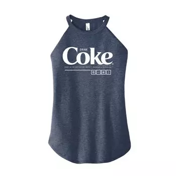Детская майка Coca-Cola Drink Coke с высоким воротником и рисунком Coke Licensed Character, синий