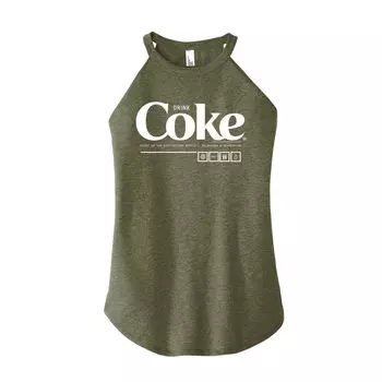 Детская майка Coca-Cola Drink Coke с высоким воротником и рисунком Coke Licensed Character, зеленый