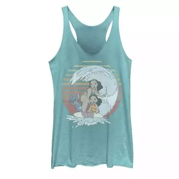 Детская майка Disney Lilo & Stitch 626 Stitch Day в стиле ретро с радужным портретом Licensed Character