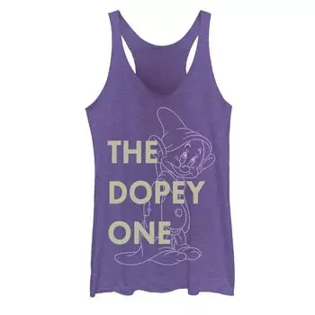 Детская майка Disney's «Белоснежка и семь гномов» с контуром Dopey One Licensed Character