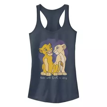 Детская майка Disney's The Lion King Simba Nala Love Galaxy с портретом-борцовкой Licensed Character