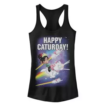 Детская майка Disney's Wreck It Ralph 2 Vanellope Happy Caturday Stars Racerback Licensed Character