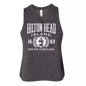 Детская майка Hilton Head Racerback с графическим рисунком Licensed Character, серый