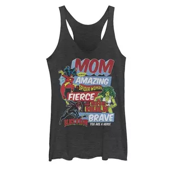 Детская майка Marvel Vintage Retro Amazing Mom для мам Licensed Character, цвет Black Heather