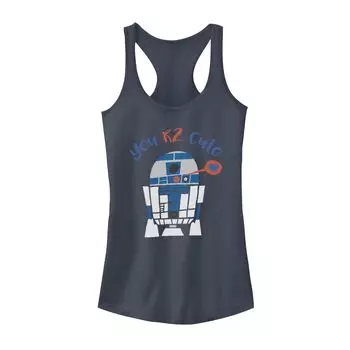 Детская майка на бретельках «Звездные войны R2-D2 Too Cute» ко Дню святого Валентина Licensed Character