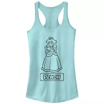 Детская майка Nintendo Super Mario Bros Princess Peach Racerback Licensed Character, цвет Cancun