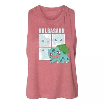 Детская майка Pokemon Bulbasaur Racerback Licensed Character, розовый