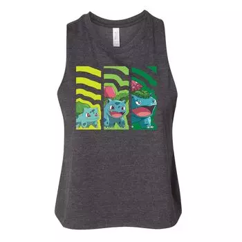 Детская майка Pokemon Bulbasaur Racerback Licensed Character, серый