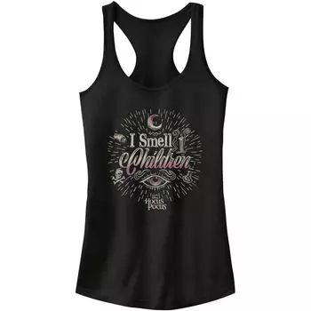 Детская майка с коллажем Disney Hocus Pocus I Smell для детей Disney, черный