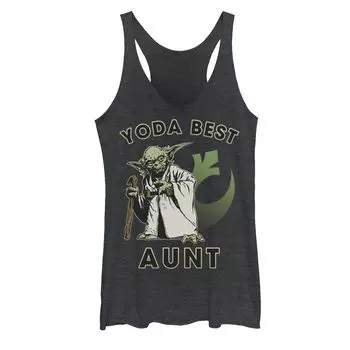 Детская майка с логотипом Star Wars Yoda Best Aunt Rebel Licensed Character