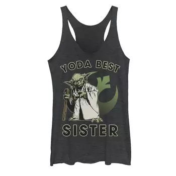 Детская майка с логотипом Star Wars Yoda Best Sister Rebel Licensed Character