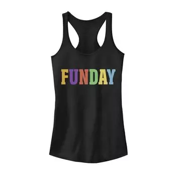 Детская майка с разноцветными буквами "Funday"