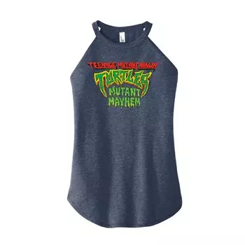 Детская майка с высоким воротником и графическим логотипом TMNT Teenage Mutant Ninja Turtles Mutant Mayhem Licensed Character, синий