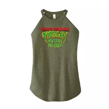 Детская майка с высоким воротником и графическим логотипом TMNT Teenage Mutant Ninja Turtles Mutant Mayhem Licensed Character, зеленый