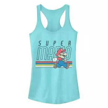 Детская майка Super Mario Bros Retro с боковым логотипом, идеальная майка-борцовка Licensed Character