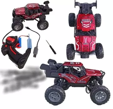 Детская машинка с дистанционным управлением Дымовая радиоуправляемая машинка с дистанционным управлением Красный 19x13x13 PakaNiemowlaka